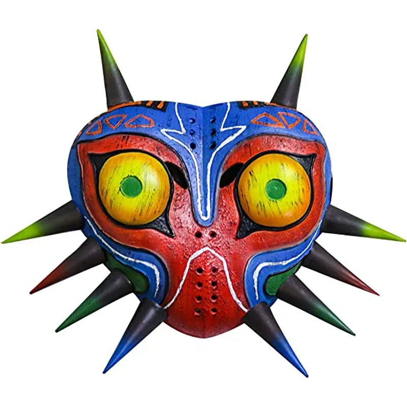 P-Jsmen The Legend of Zelda Majora Led Mask Game Cosplay Latex Face Cover for Adults Kids Halloween Cosplay Props