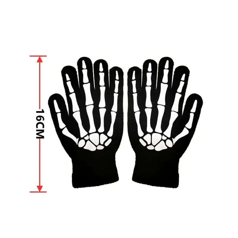 Adults Halloween Scythe Gloves Reaper Costume Set with Skull Mask Hooded Robe Blood Drip Mask for Kids Unisex Party Cosplay