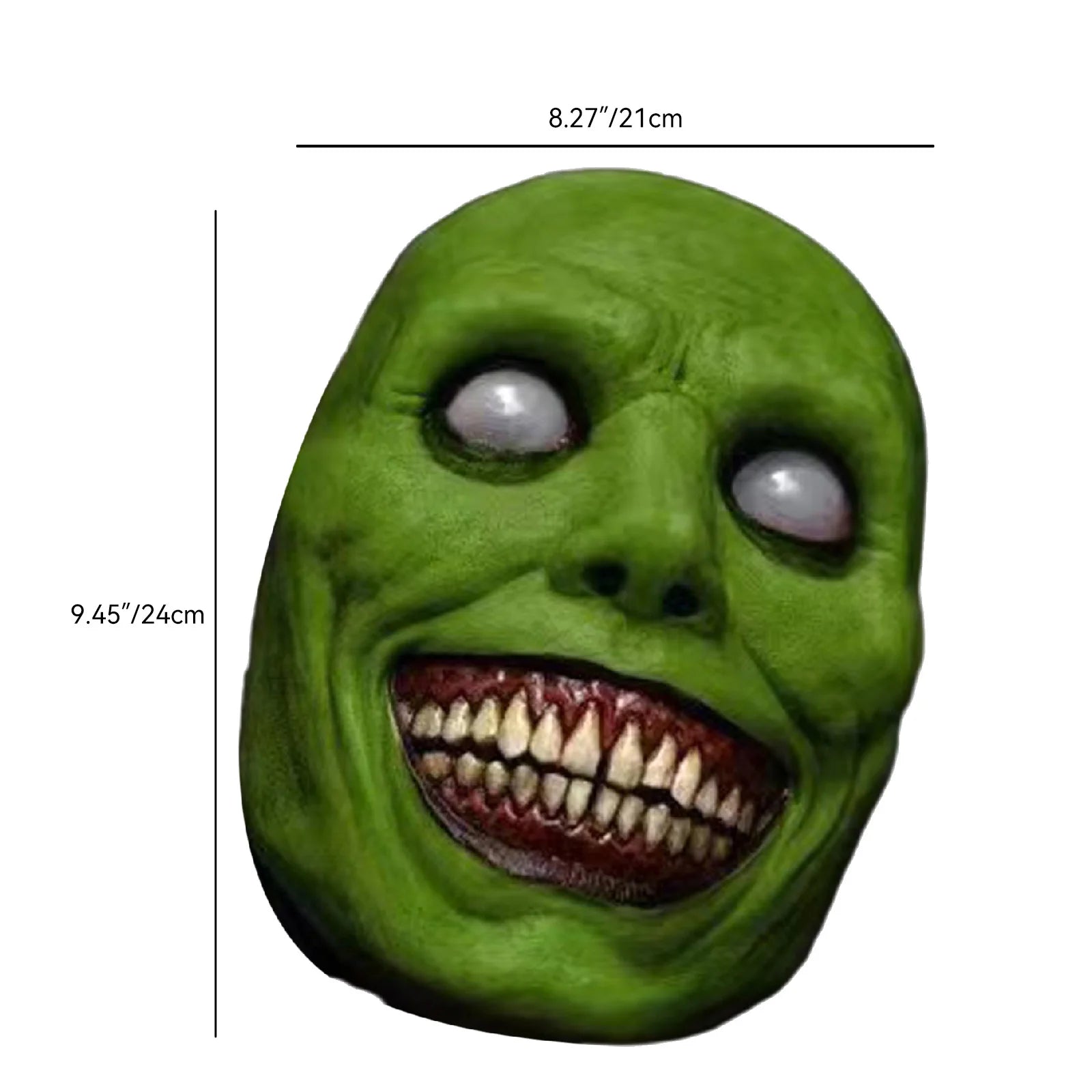 Horror Latex Mask Scary Smiles Demons Creepy Mask for Adult Kids Halloween Cosplay Costumes Carnival Party Props White Eye Masks