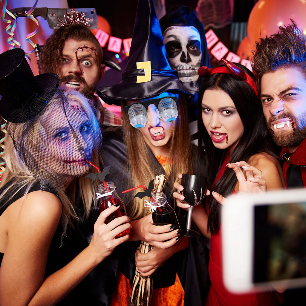 Creepy Spring Eyeball Glasses for Adults Kids Men Funny Horror Novelty Costume Accessory Halloween Party Favor Toy