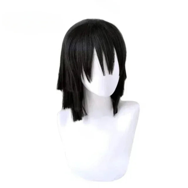 Anime Demon Slayer Kimetsu No Yaiba Iguro Obanai Haori Kimono Cosplay Costume Wig White Snake Props Halloween Costume Adult Kids