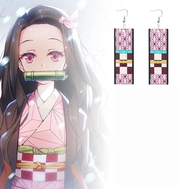 Anime Kamado Nezuko Cosplay Costume  Costumes Kimono Haori Wig Clogs Suit for Adult Kids Halloween