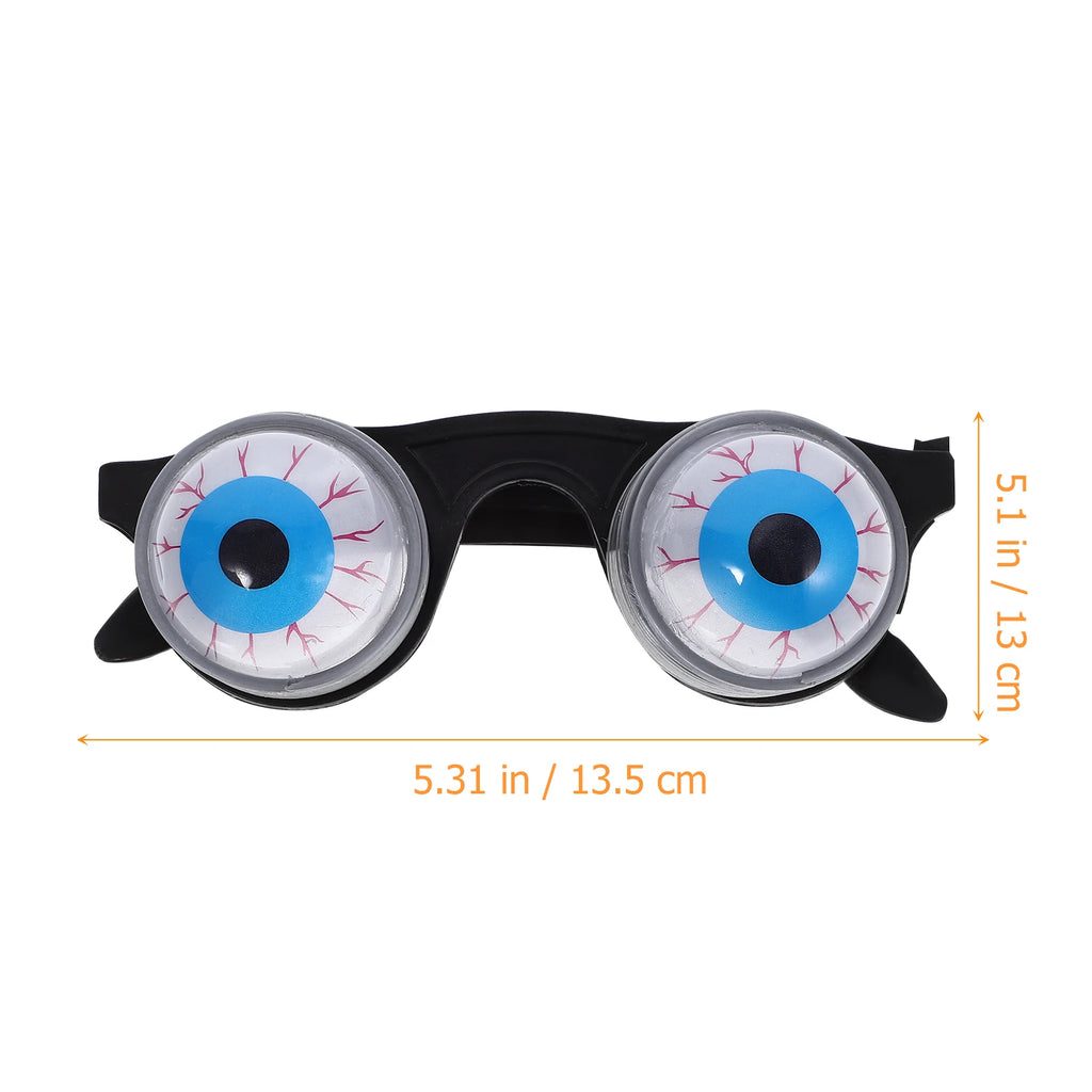 Creepy Spring Eyeball Glasses for Adults Kids Men Funny Horror Novelty Costume Accessory Halloween Party Favor Toy